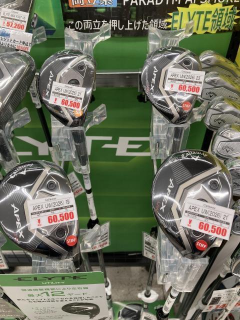 キャロウェイ APEX UW(2026) 23° SR レフティー】キャロウェイ APEX UW